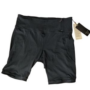 High Rise Bermuda Shorts XXL Women's Essential Collection Black NWT Plus Size